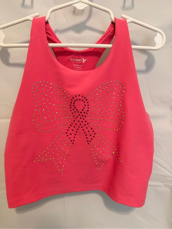 Old Navy Other - Old Navy Bright Pink Active Tank with Rhinestone Accent